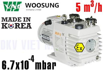 Bơm chân không chống cháy nổ Woosung MVP6 Ex