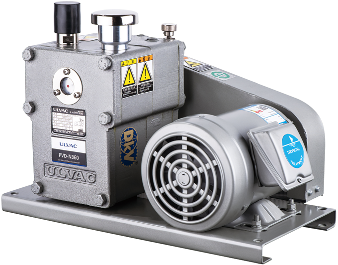 Bơm chân không dẫn động bằng dây đai Ulvac PVD-N360-1, Ulvac belt type rotary vane vacuum pumps PVD-N360-1
