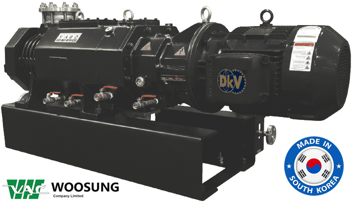 Bơm chân không khô trục vít Woosung MDP600B, Woosung dry screw vacuum pumps MDP600B