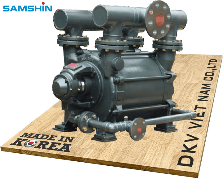 Bơm chân không vòng nước Samshin SSH12300, Samshin liquid ring vacuum pump SSH12300