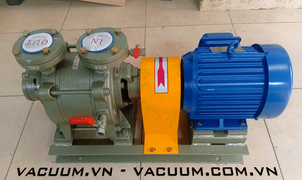 bom chan khong vong nuoc hanchang hwvp-1-100, hanchang liquid ring vacuum pump hwvp-1-100